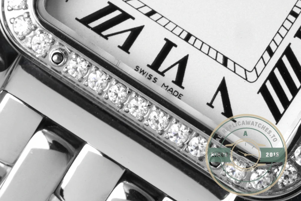 Replica Cartier Panthère de Cartier White Stainless Steel 27 x 37 mm W4PN0007 - Swiss Movement Replica Watch