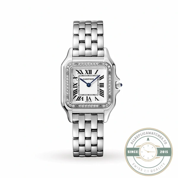 Replica Cartier Panthère de Cartier Women Quartz White Stainless Steel Watch W4PN0008 - 1:1 Swiss Replica Watch