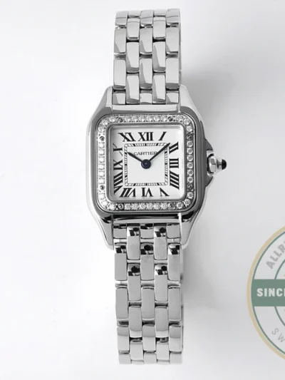 Replica Cartier Panthère de Cartier Women Quartz White Stainless Steel Watch W4PN0008 - Affordable Super Clone Watch