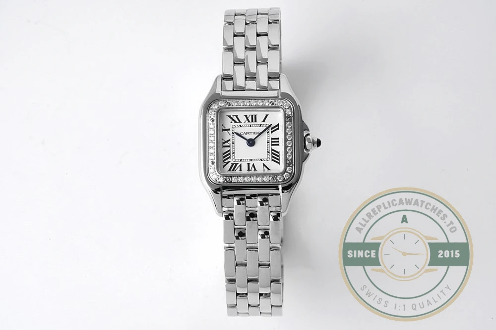 Replica Cartier Panthère de Cartier Women Quartz White Stainless Steel Watch W4PN0008 - Affordable Super Clone Watch