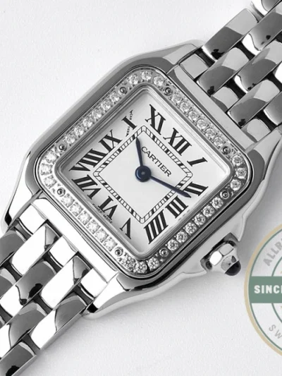 Replica Cartier Panthère de Cartier Women Quartz White Stainless Steel Watch W4PN0008 - Factory Super Clone Watch