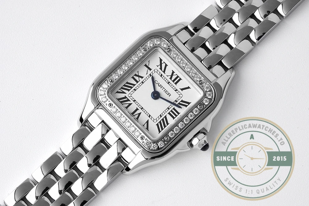 Replica Cartier Panthère de Cartier Women Quartz White Stainless Steel Watch W4PN0008 - Factory Super Clone Watch