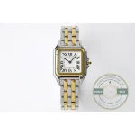 Gold PVD over 316L steel, 78g of watch on the wrist, rated at 3 ATM