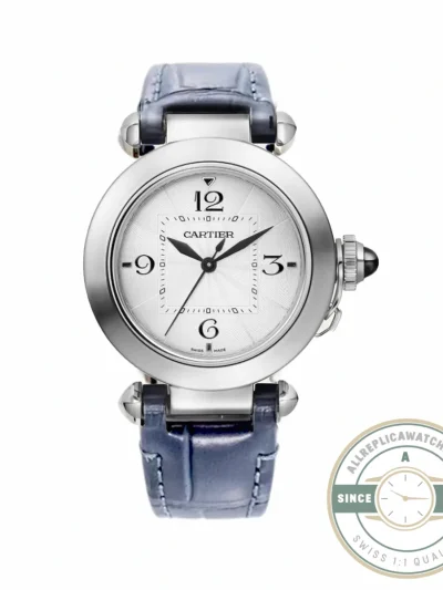 Replica Cartier Pasha Alligator Blue 30 mm Series WSPA0010 - 1:1 Swiss Replica Watch