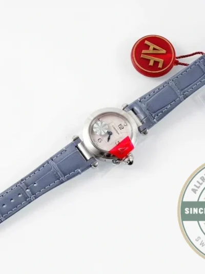 Replica Cartier Pasha Alligator Blue 30 mm Series WSPA0010 - Best Quality Replica Watch