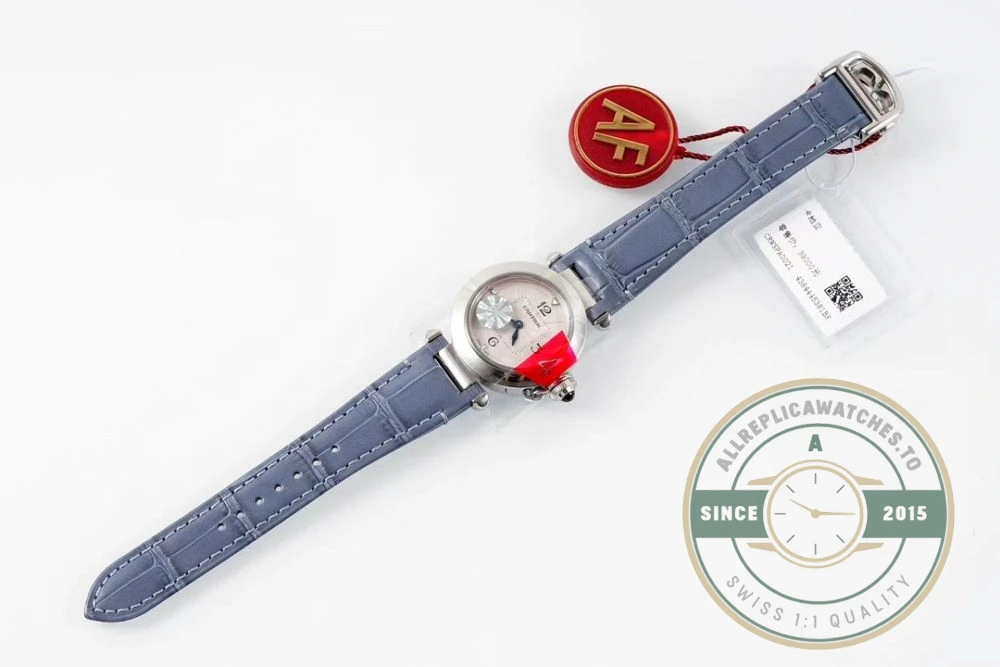 Replica Cartier Pasha Alligator Blue 30 mm Series WSPA0010 - Best Quality Replica Watch
