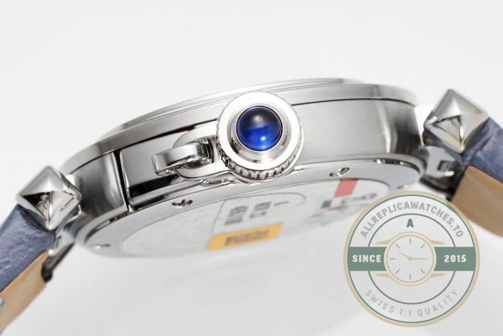Replica Cartier Pasha Alligator Blue 30 mm Series WSPA0010 - Budget Luxury Replica Watch