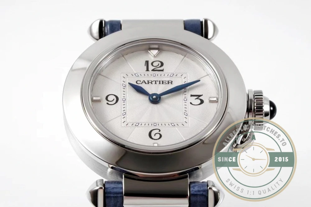 Replica Cartier Pasha Alligator Blue 30 mm Series WSPA0010 - Best Quality Replica Watch
