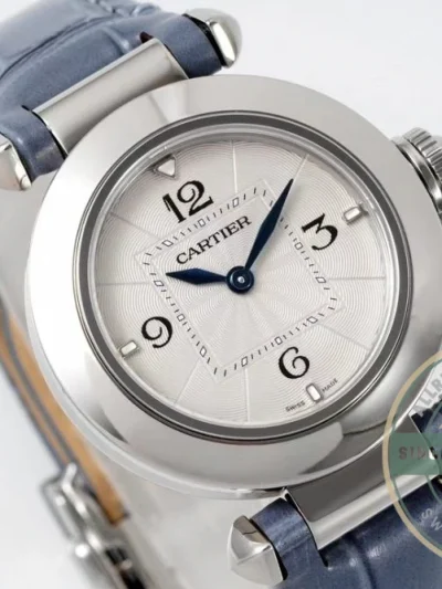 Replica Cartier Pasha Alligator Blue 30 mm Series WSPA0010 - Top-Tier Swiss Replica Watch