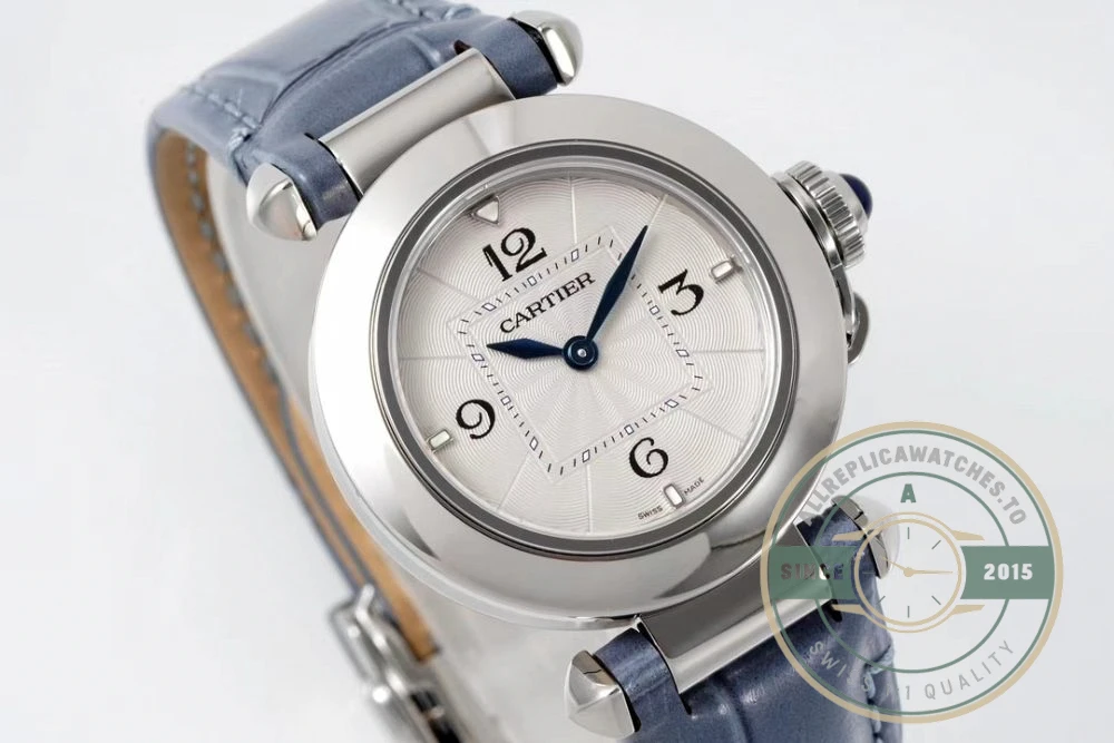 Replica Cartier Pasha Alligator Blue 30 mm Series WSPA0010 - Top-Tier Swiss Replica Watch