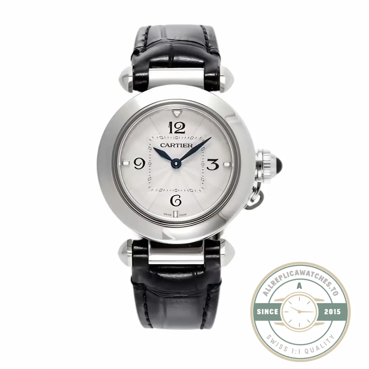 Replica Cartier Pasha de Cartier Black Alligator 30 mm WGPA0007 - Affordable Luxury Replica Timepiece