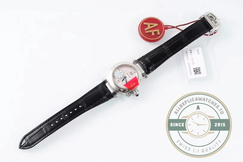 Replica Cartier Pasha de Cartier Black Alligator 30 mm WGPA0007 - Swiss-Made Clone Watch