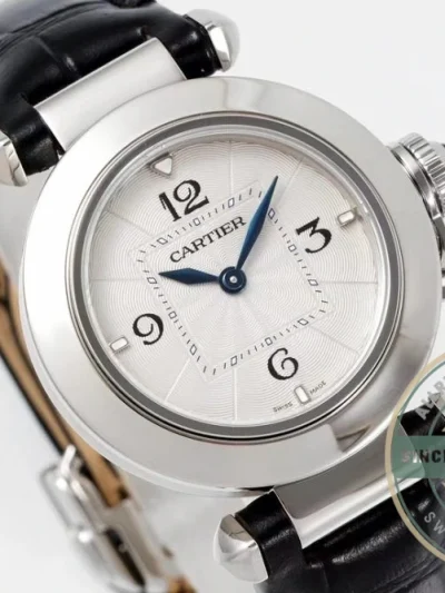 Replica Cartier Pasha de Cartier Black Alligator 30 mm WGPA0007 - Swiss Movement Replica Watch