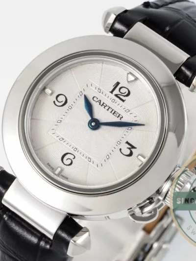 Replica Cartier Pasha de Cartier Black Alligator 30 mm WGPA0007 - Swiss Movement Replica Watch