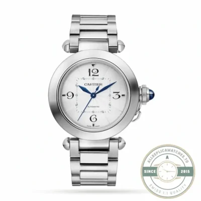 Replica Cartier Pasha de Cartier Silver Steel 30 mm WSPA0013 - 1:1 Swiss Replica Watch