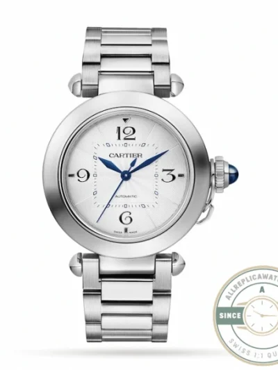 Replica Cartier Pasha de Cartier Silver Steel 30 mm WSPA0013 - 1:1 Swiss Replica Watch