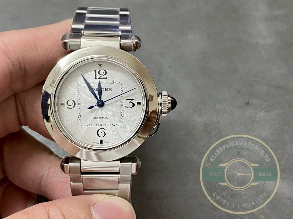 Replica Cartier Pasha de Cartier Silver Steel 30 mm WSPA0013 - Affordable Super Clone Watch