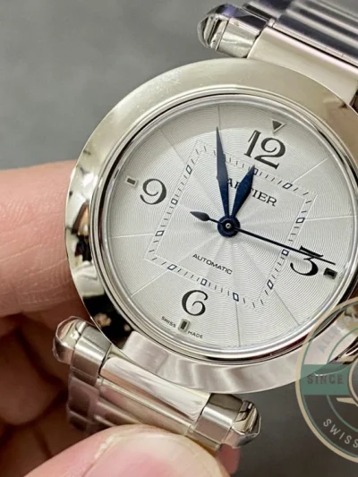 Replica Cartier Pasha de Cartier Silver Steel 30 mm WSPA0013 - High-Grade Replica Watch
