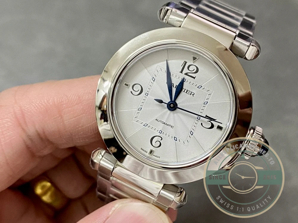 Replica Cartier Pasha de Cartier Silver Steel 30 mm WSPA0013 - High-Grade Replica Watch