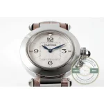 Replica Cartier Pasha Grey Alligator 30 mm WGPA0014 - Swiss Movement Replica Watch