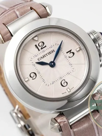 Replica Cartier Pasha Grey Alligator 30 mm WGPA0014 - Swiss-Made Clone Watch