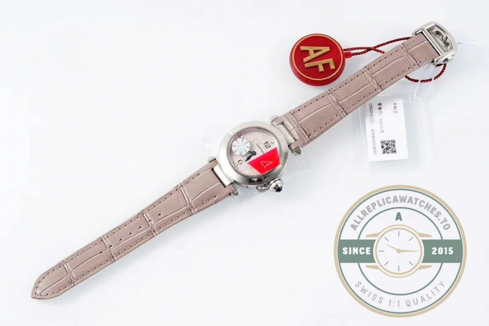 Replica Cartier Pasha Grey Alligator 30 mm WGPA0014 - Budget Luxury Replica Watch