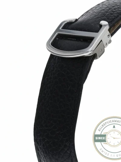 Replica Cartier Ronde de Cartier Men Automatic Silver Leather Watch WSRN0022 - High-Grade Replica Watch