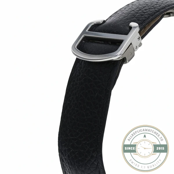 Replica Cartier Ronde de Cartier Men Automatic Silver Leather Watch WSRN0022 - High-Grade Replica Watch