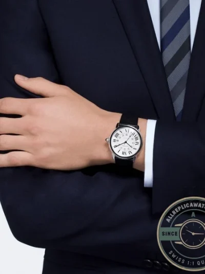 Replica Cartier Ronde de Cartier Men Automatic Silver Leather Watch WSRN0022 - Factory Super Clone Watch