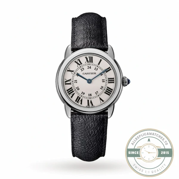 Replica Cartier Ronde de Cartier Women Quartz Silver Leather Watch WSRN0019 - Best Quality Replica Watch