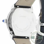 Caseback held by four screws, the engraved script centred between them