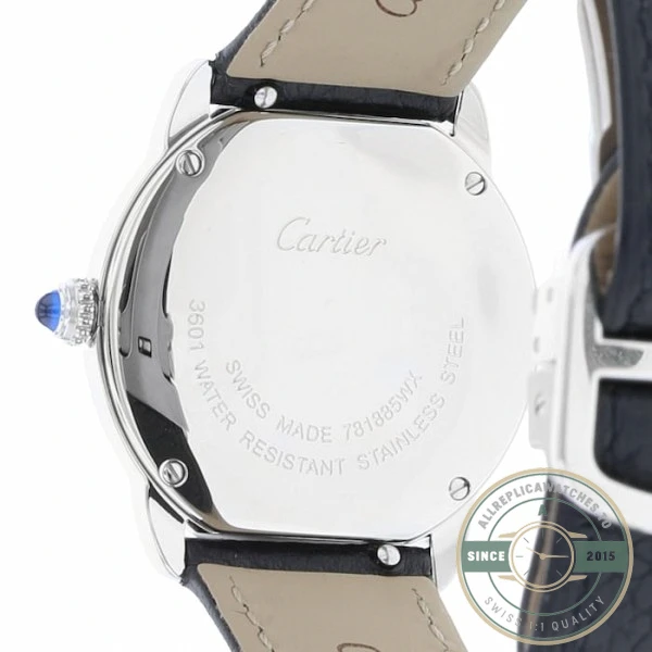 Replica Cartier Ronde de Cartier Women Quartz Silver Leather Watch WSRN0019 - Budget Luxury Replica Watch