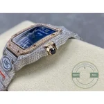 Replica Cartier Santos Blue Steel Gold W4SA0006 - Swiss-Made Clone Watch