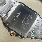 Replica Cartier Santos Blue Steel Gold W4SA0006 - Budget Luxury Replica Watch