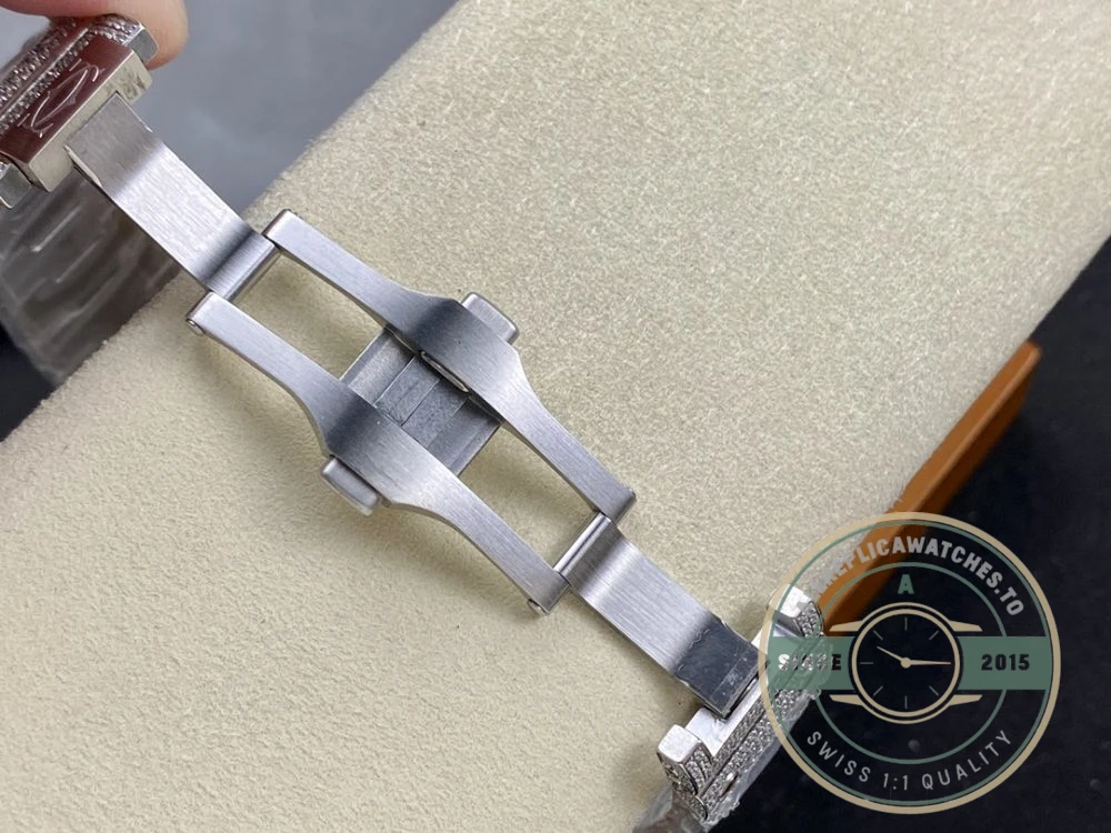 Replica Cartier Santos Blue Steel Gold W4SA0006 - High-Grade Replica Watch