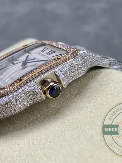 Replica Cartier Santos de Cartier Steel Gold 40 mm W3SA0007 - Premium Super Clone Watch