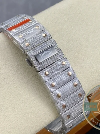 Replica Cartier Santos de Cartier Steel Gold 40 mm W3SA0007 - Premium Super Clone Watch