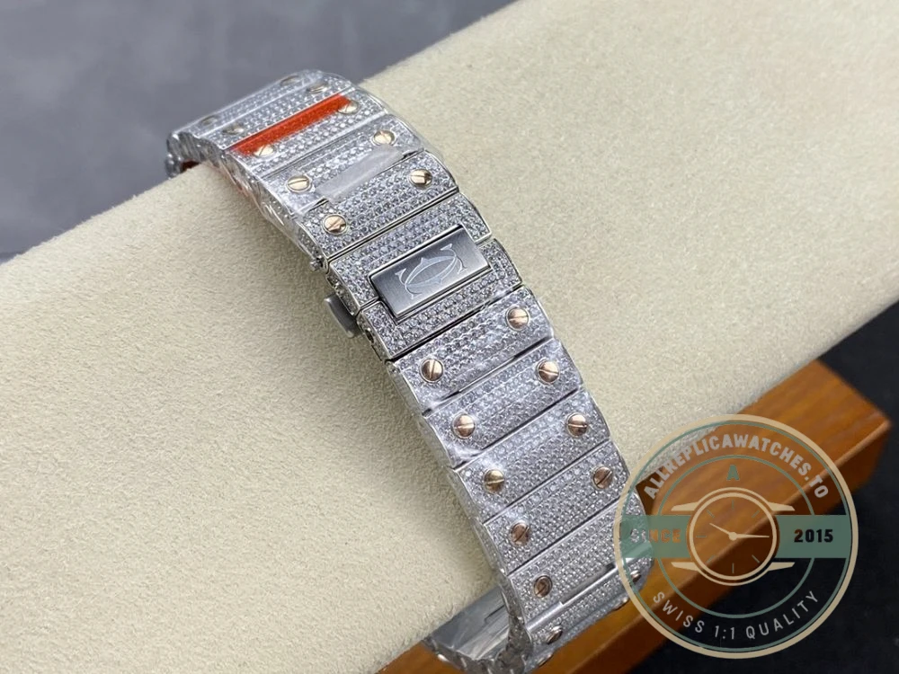 Replica Cartier Santos de Cartier Steel Gold 40 mm W3SA0007 - Premium Super Clone Watch