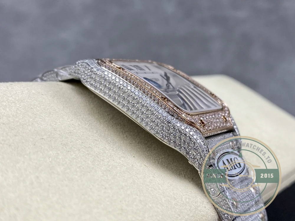 Replica Cartier Santos de Cartier Steel Gold 40 mm W3SA0007 - Premium Super Clone Watch