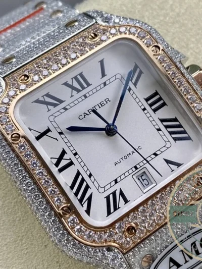 Replica Cartier Santos de Cartier Steel Gold 40 mm W3SA0007 - Swiss Movement Replica Watch