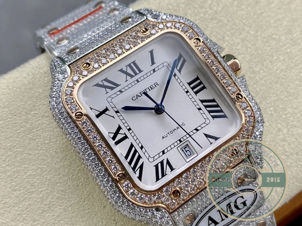 Replica Cartier Santos de Cartier Steel Gold 40 mm W3SA0007 - Swiss Movement Replica Watch