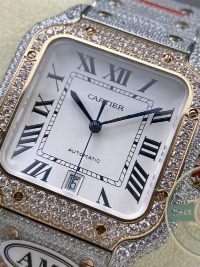 Replica Cartier Santos de Cartier Steel Gold 40 mm W3SA0007 - 1:1 Swiss Replica Watch