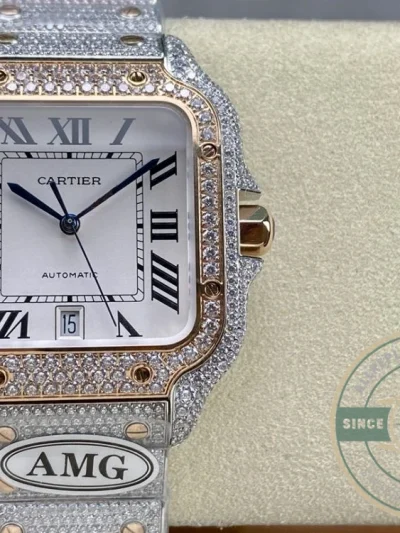 Replica Cartier Santos de Cartier Steel Gold 40 mm W3SA0007 - Top-Tier Swiss Replica Watch