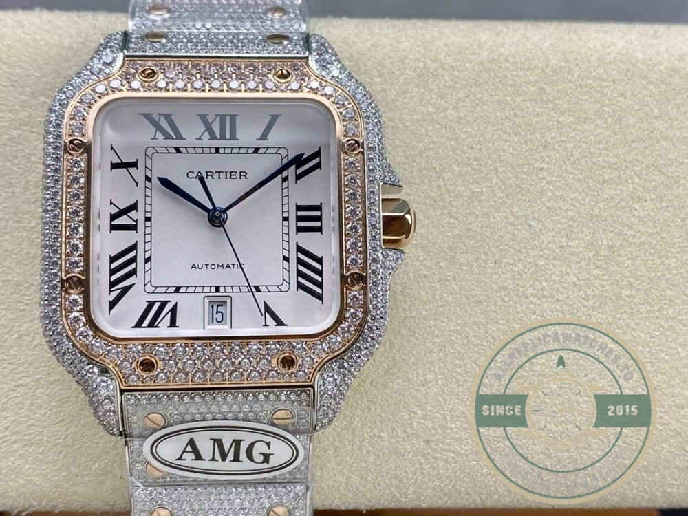 Replica Cartier Santos de Cartier Steel Gold 40 mm W3SA0007 - Top-Tier Swiss Replica Watch