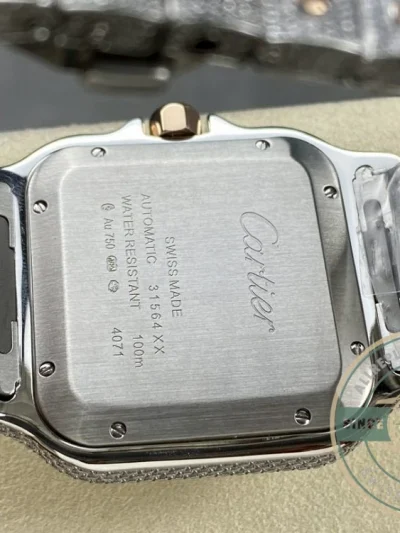 Replica Cartier Santos de Cartier Steel Gold 40 mm W3SA0007 - Luxury Replica Watch