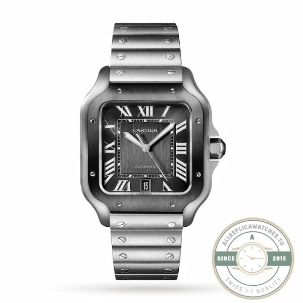 Replica Cartier Santos Grey Steel 47.5mm WSSA0037 - Premium Super Clone Watch