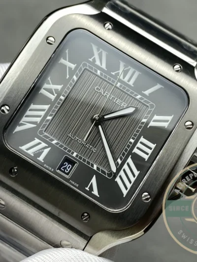 Replica Cartier Santos Grey Steel 47.5mm WSSA0037 - Swiss Movement Replica Watch