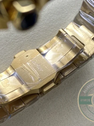 Replica Cartier Santos Men Automatic Gold Watch Series Arabic - Affordable Super Clone Watch