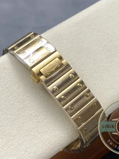 Replica Cartier Santos Men Automatic Gold Watch Series Arabic - High-Grade Replica Watch