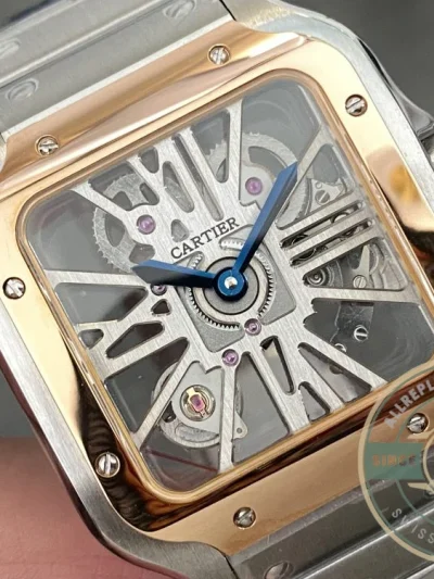 Replica Cartier Santos Men Silver Steel Gold WHSA0015 - High-Grade Replica Watch